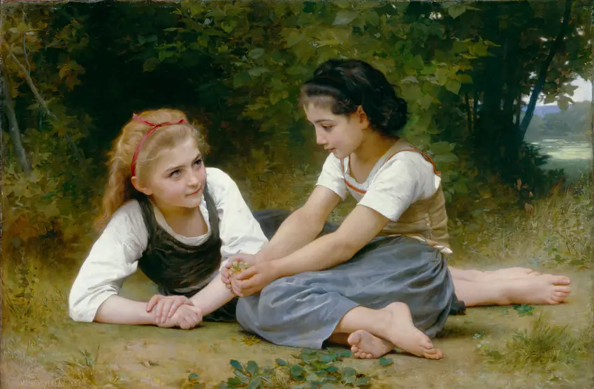 The Nut Gatherers (1882) by William Bouguereau